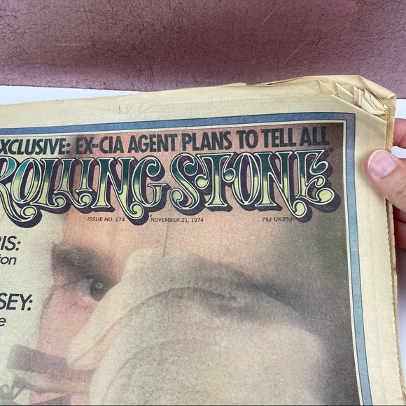 Vintage Rolling Stone Magazine Elton John George Harrison November 21, 1974 - Picture 3 of 6